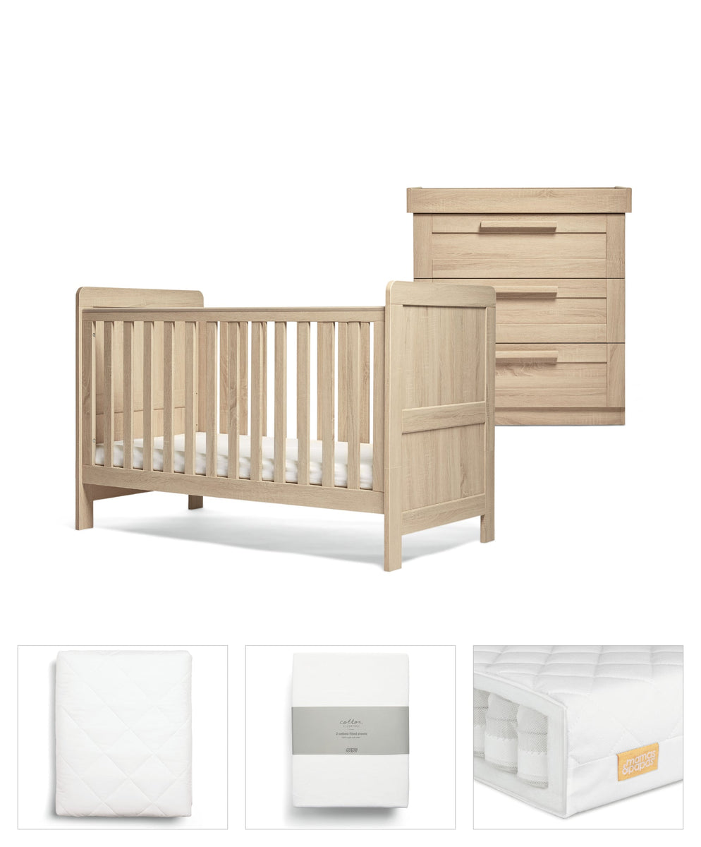 Light oak crib hotsell