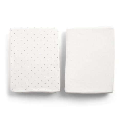 Mamas & Papas Bedside Crib Lua Fitted Sheet 2-Pack