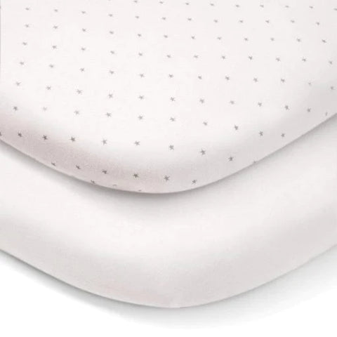 Mamas & Papas Bedside Crib Lua Fitted Sheet 2-Pack